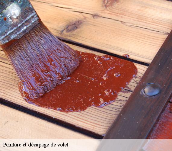 Peinture et décapage de volet