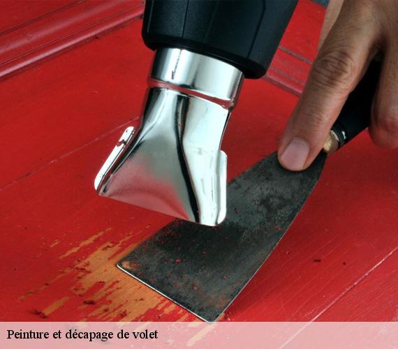 Peinture et décapage de volet