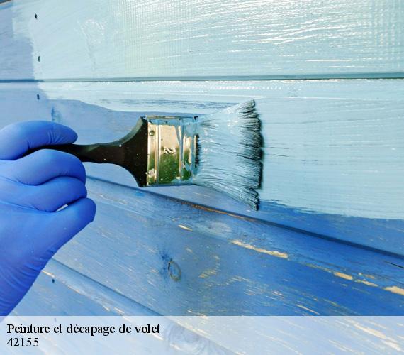 Peinture et décapage de volet