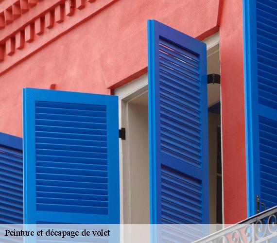 Peinture et décapage de volet