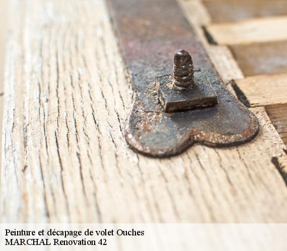Peinture et décapage de volet