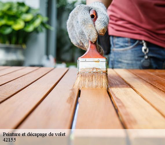 Peinture et décapage de volet