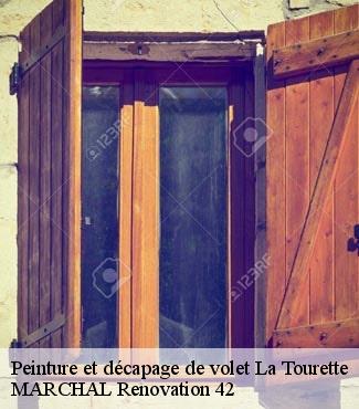 Peinture et décapage de volet