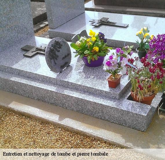 Entretien et nettoyage de tombe et pierre tombale