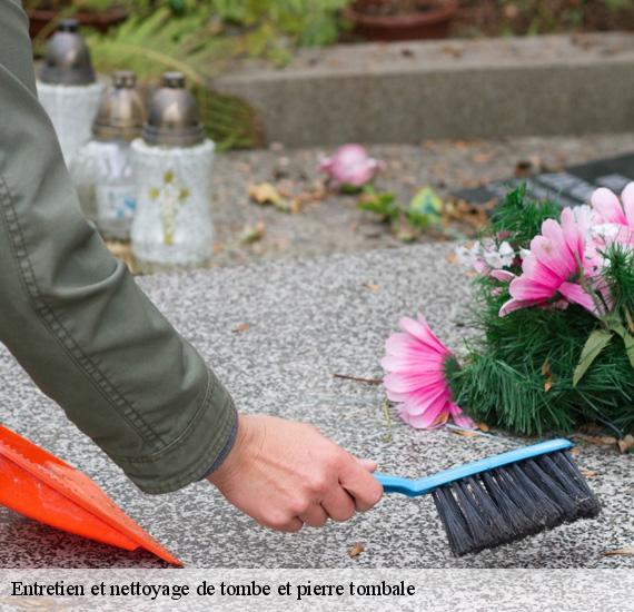 Entretien et nettoyage de tombe et pierre tombale